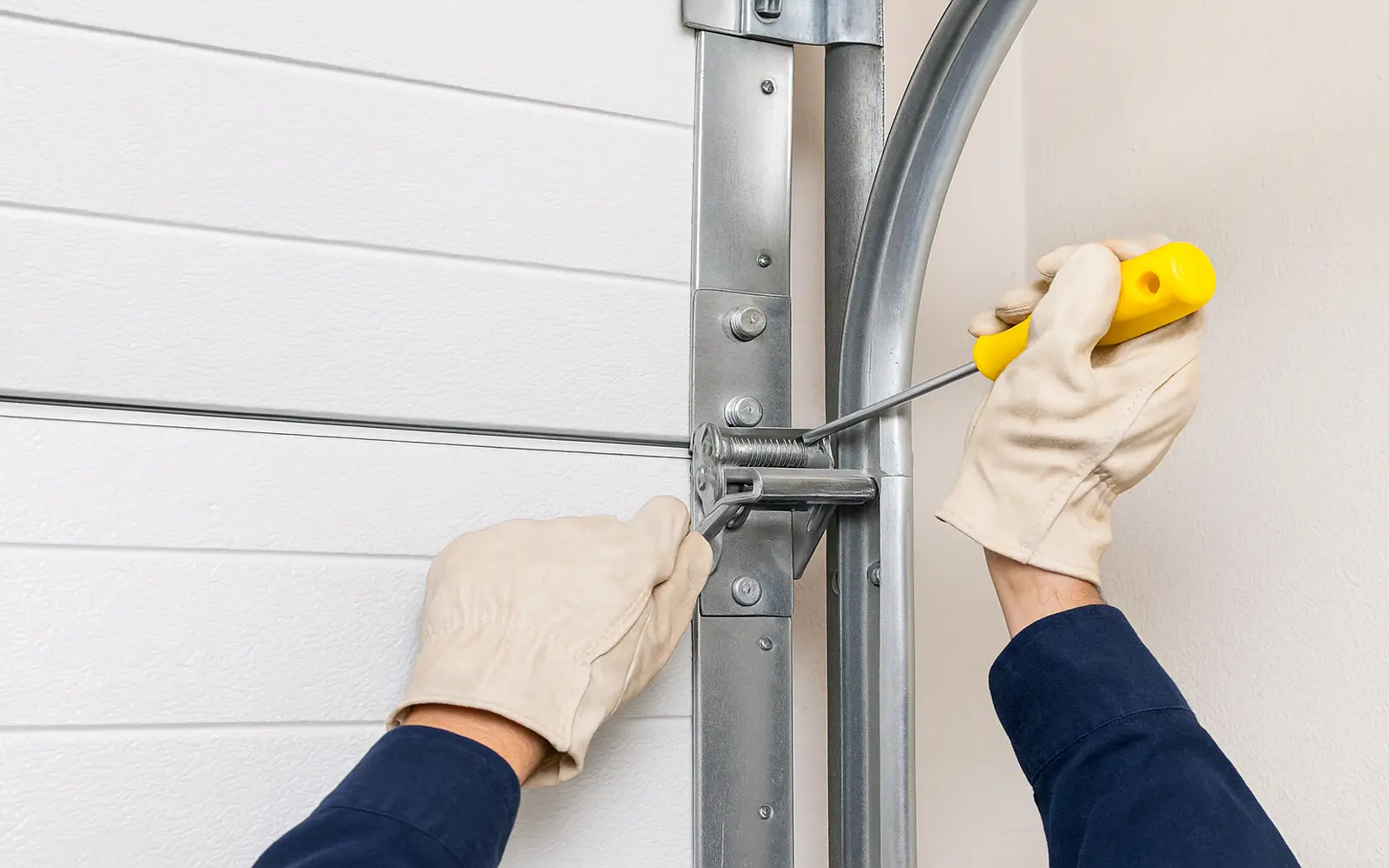 Garage door track repair services in Irving TX